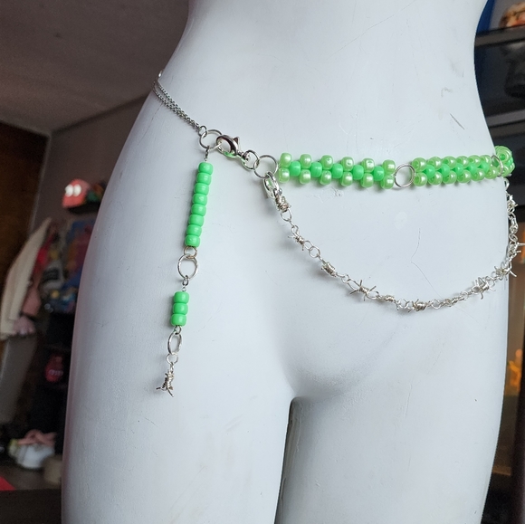 Neon green waist chain - Picture 2 of 3